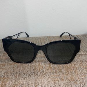CHRISTIAN DIOR Rectangular 30 Montaigne 1 Sunglasses Black